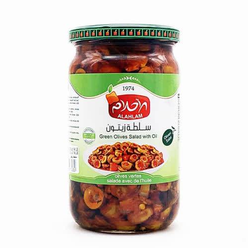 Alahlam Green Olives Salad With Oil