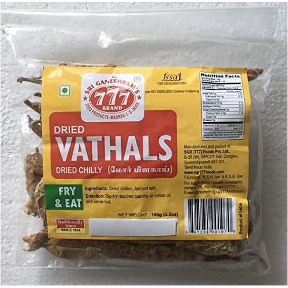 777 Dried Vathals (dried Chilly)