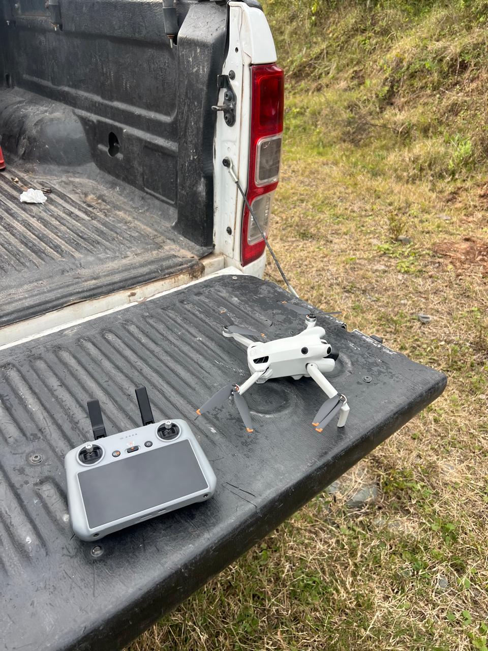 Dron realizando fotogrametría en Tucumán