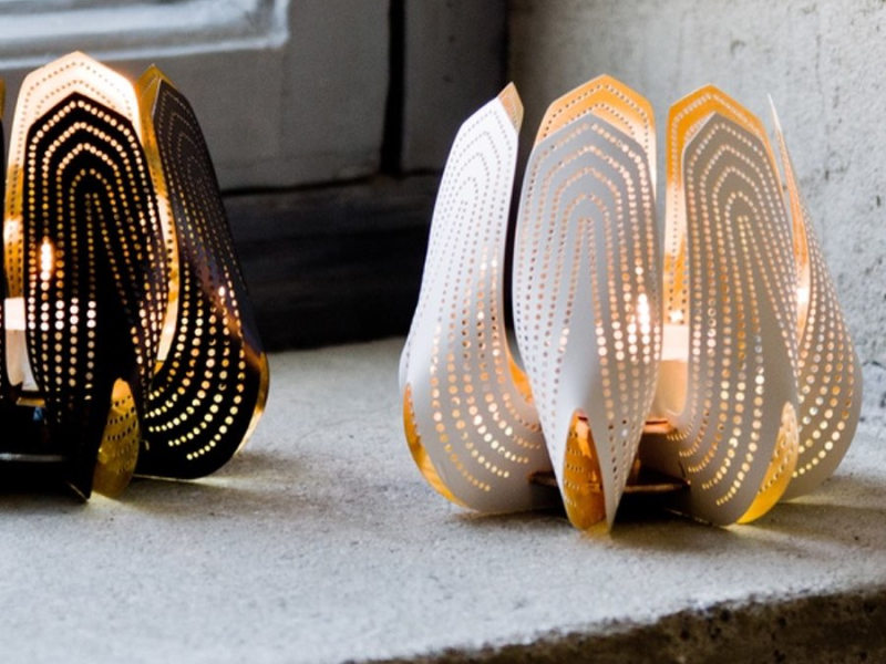 Cloudberry Living Be Liv Blossom Lit Candle Holder