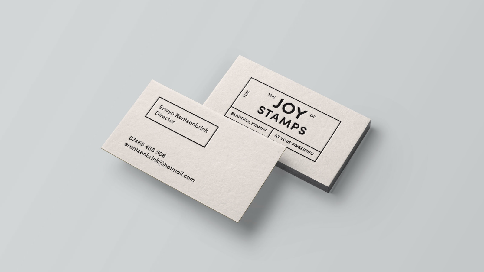 The Joy of Stamps Business Cards