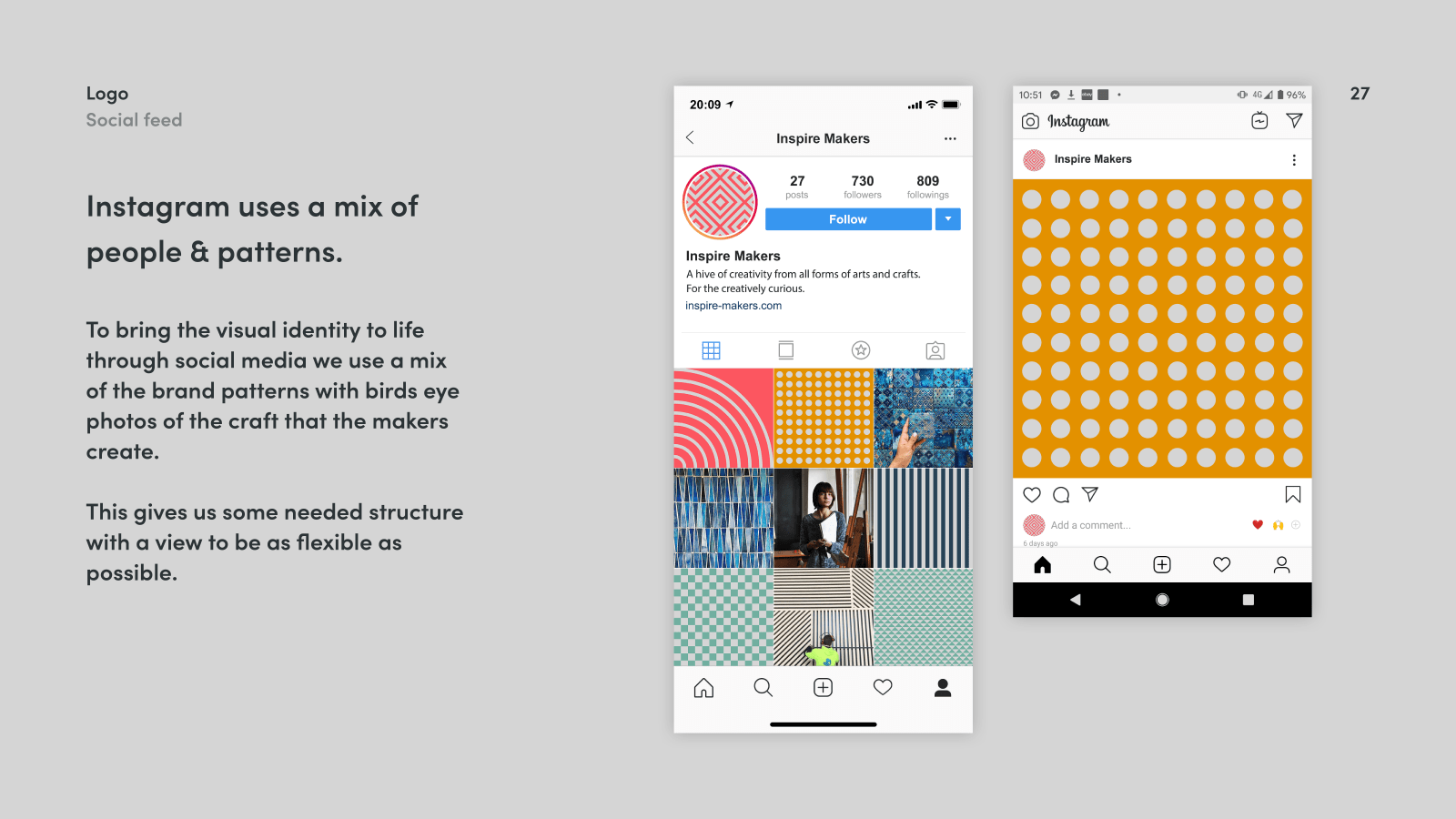 Inspire Makers Brand guidelines - insta