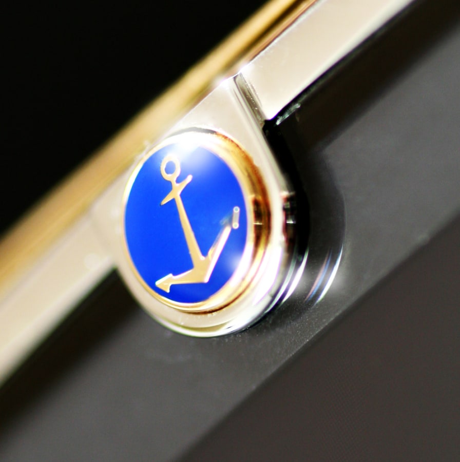 Up close of the detail of a Ulysse Nardin cell phone