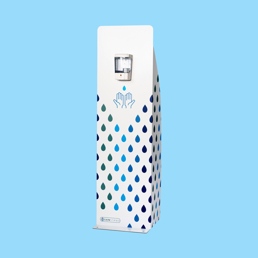 SanStand Hand Sanitiser Station with Droplet Design