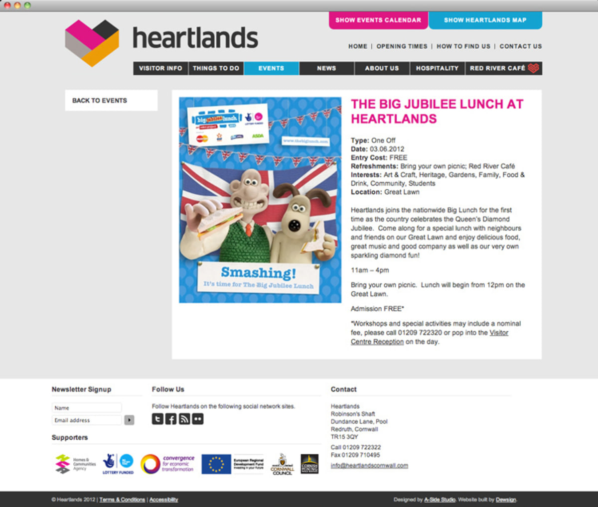 Event Detail Page - managed via CMS4