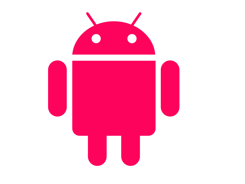 Android logo on white background