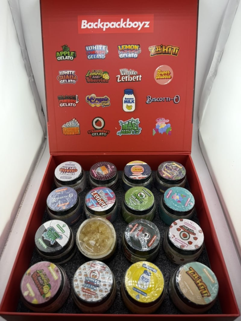 BACKPACK BOYZ CANNABIS CONCENTRATE JARS MASTER BOX 🎒🏀🍯 PREMIUM LIVE RESIN SUGAR😈 reps