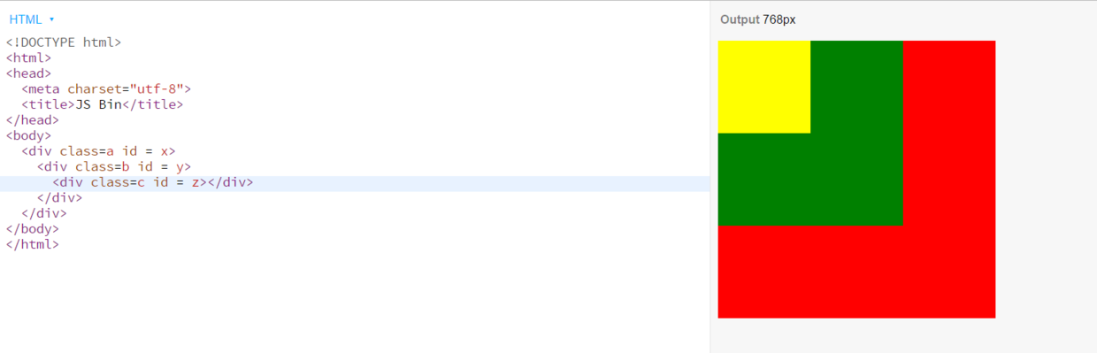 我们先创建三个div