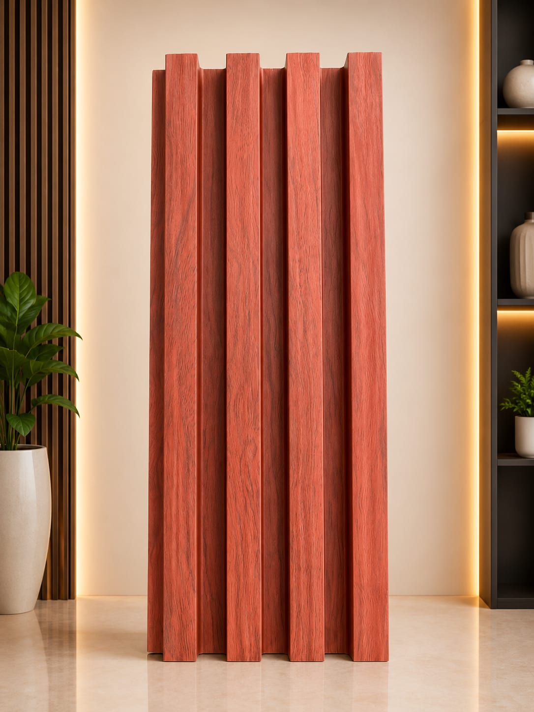 Premium WPC Wall Panel W19 | 22mm–24mm Decorative Fluted Wall Panel image 1