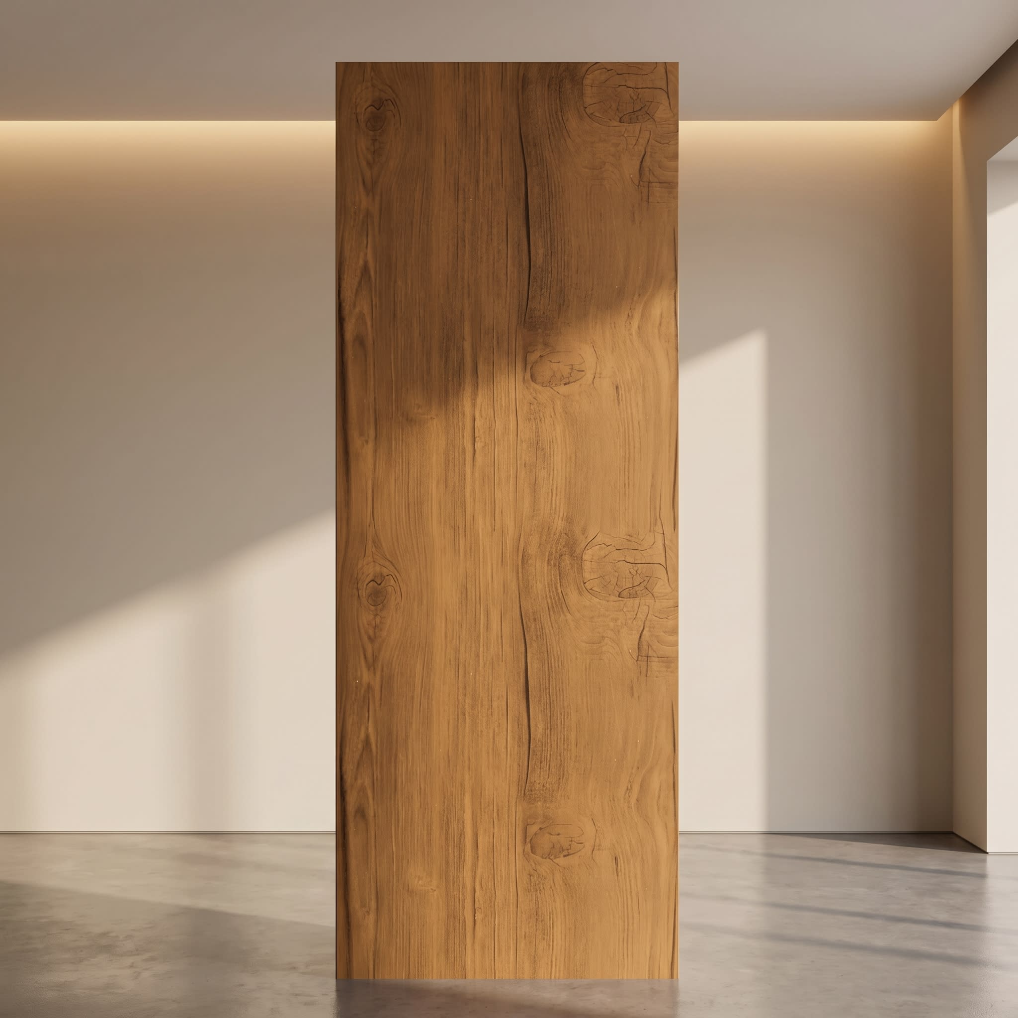 Super Heavy PVC Wall Panel Classic Teak Wood Finish 10 ft × 10 inch image 1