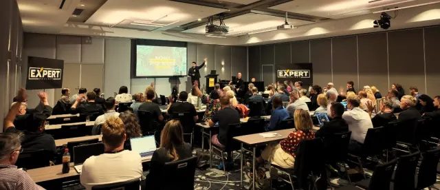 Full room at a live event
