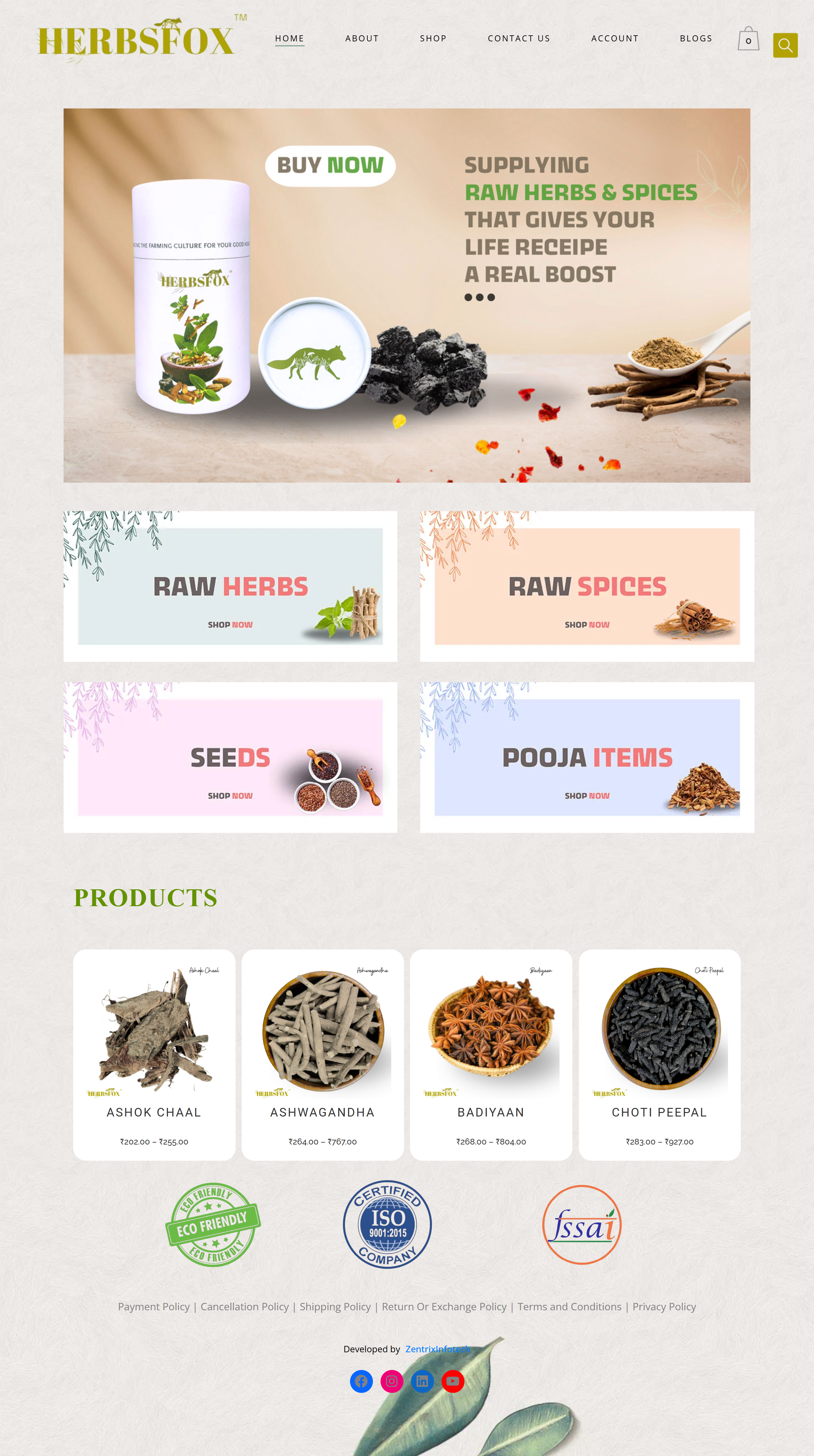 HerbsFox – Organic Herbs & Spices Marketplace