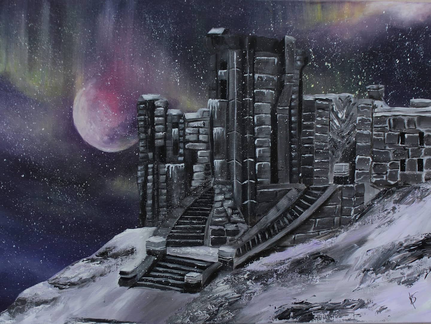 Acrylic painting of High Hrothgar