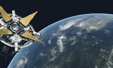 View of earth from space