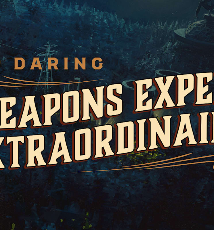 The logo for the ‘Rip Daring – Weapons Expert Extraordinaire!’ Mini Season for Fallout 76.
