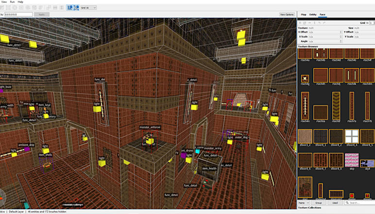 Display of the modding interface.