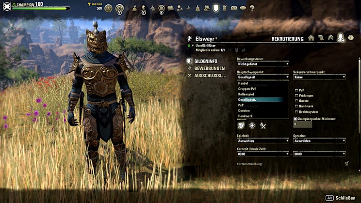 ESO DE ElsweyrPCLaunch GuildFinder