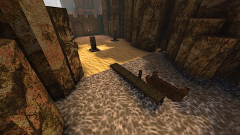 Starting area, in arid outdoor environment.
