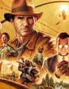 Indiana Jones and the Great Circle key art, showing a collage featuring Indiana Jones, Gina Lombardi, Emmerich Voss, and Locus