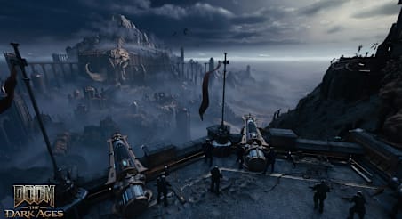 Bird eye view of a battleground.