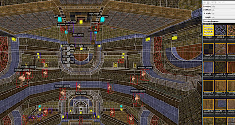 Display of the modding interface.