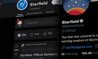Starfield social media pages