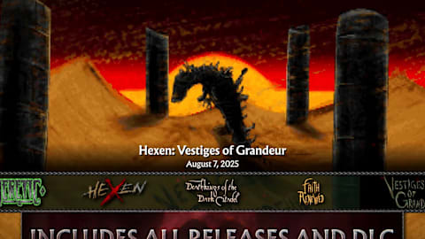 Image of all episodes included in Heretic + Hexen.
