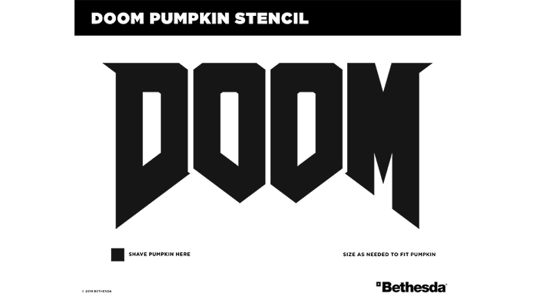 DOOM carving stencil in-body
