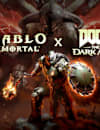 Artwork featuring the Diablo Immortal and DOOM: The Dark Ages logo with characters in the background.