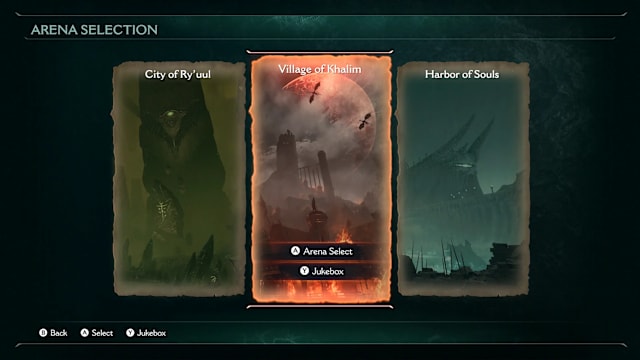 Image of the selectable Ripatorium Arenas from DOOM: The Dark Ages.