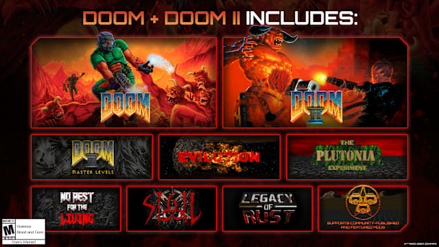 DOOM + DOOM II Includes