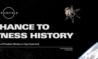Starfield and Lonestar sweepstakes announcement art.