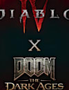 The Diablo IV and DOOM: The Dark Ages logos, stacked together.