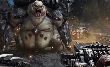 The player faces against a pairs of gargantuan demons.