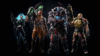 Several Quake Champions characters stand side-by-side.