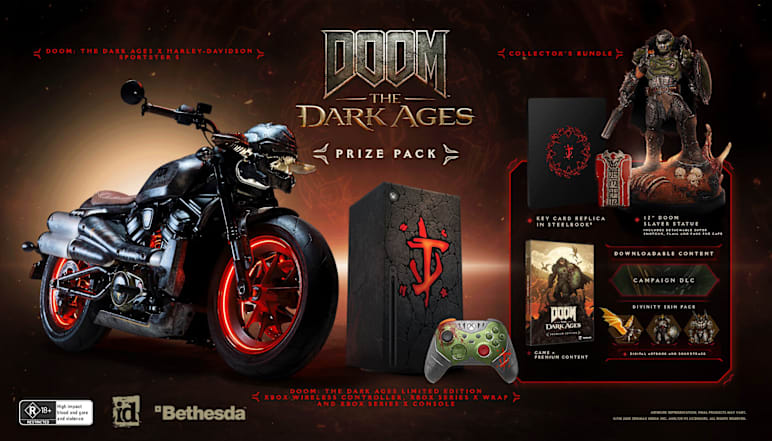 Details for the DOOM: The Dark Ages Harley-Davidson Prize Pack