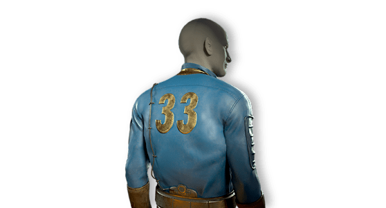F76 Vault 33 Jumpsuit in-body