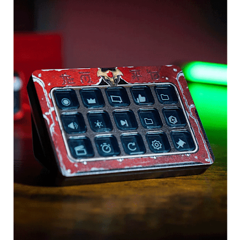 DOOM: The Dark Ages Elgato Red Keycard Stream Deck MK.2