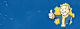 Vault Boy gives a thumbs up over a blue background