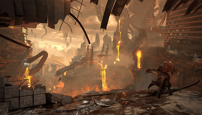Hell takes over the entirety of planet Earth in DOOM Eternal