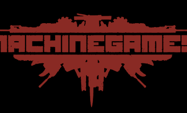 The MachineGames logo in red against a black background