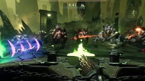 Image of Ripatorium gameplay from DOOM: The Dark Ages.