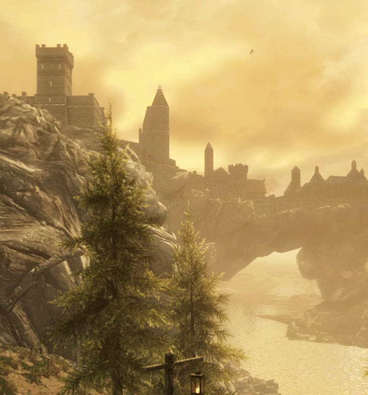 The city of Solitude viewed from a distance