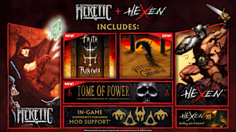Posiadacze otrzymają: Heretic: Shadow of the Serpent Riders; Hexen: Beyond Heretic; Hexen; Deathkings of the Dark Citadel; dwa całkiem nowe epizody stworzone przy współpracy z pracownikami id Software i Nightdive studios. Oryginalne wersje DOS