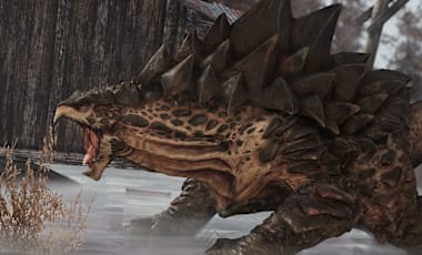 An Ogua roaring.