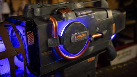 DE Plasma Gun close-up in-body