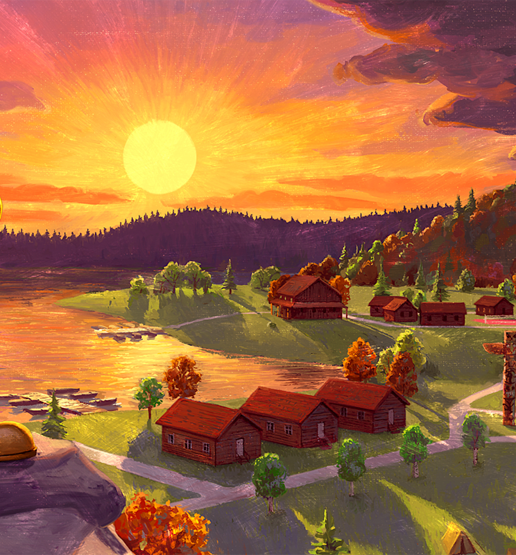 A Pioneer Scout overlooking campgrounds.