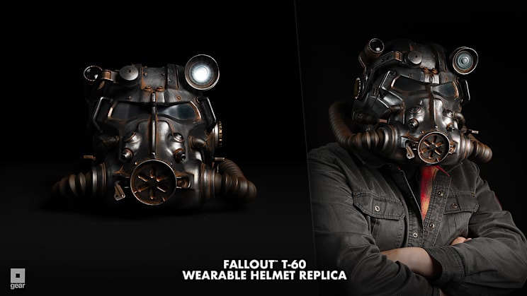 The T-60 Wearable Power Armor Helmet Replica