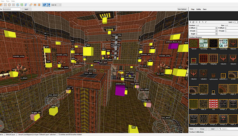 Display of the modding interface.