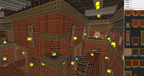 Display of the modding interface.